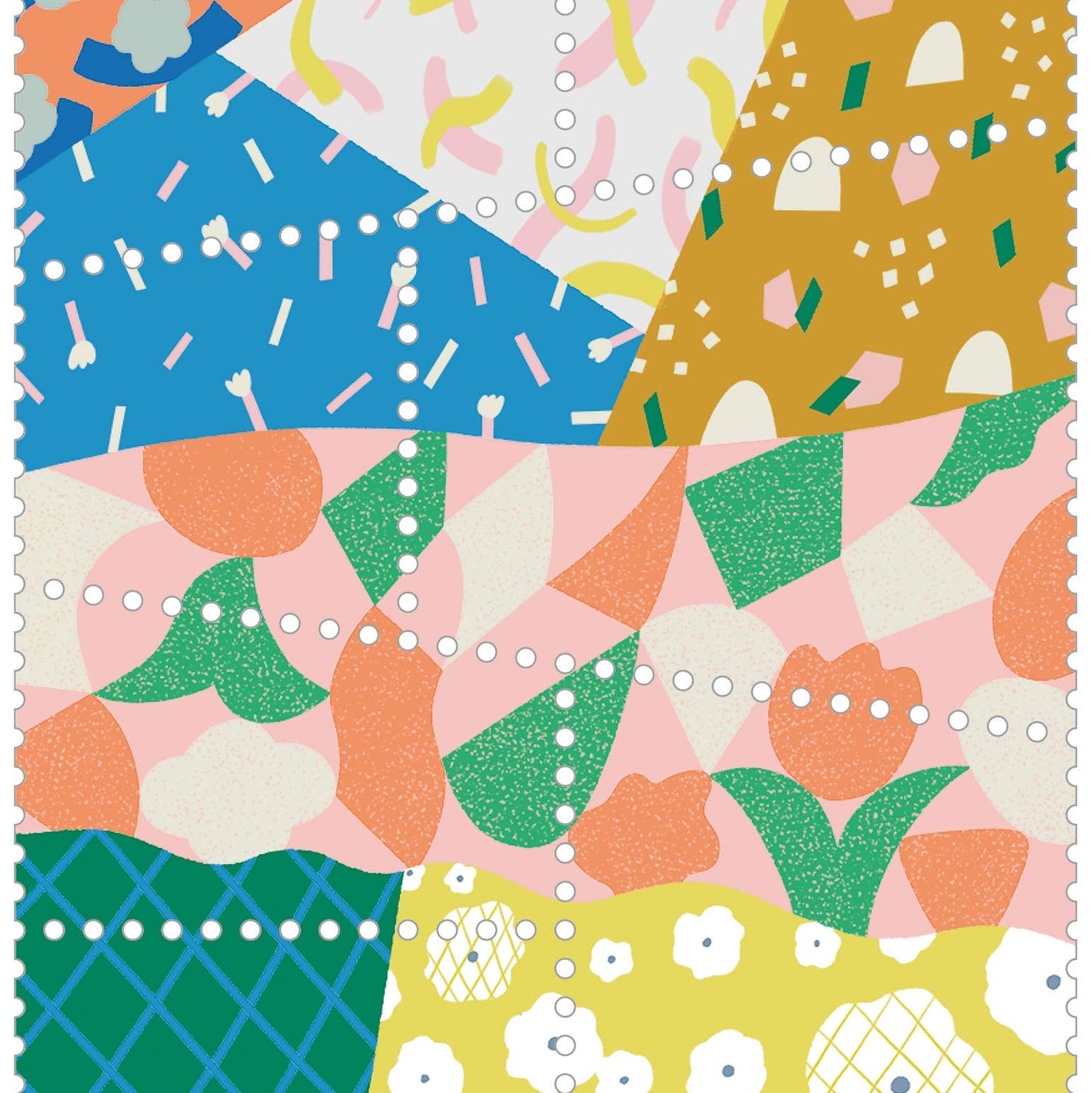 Patchwork - Stamp Style - Portable Washi Tape