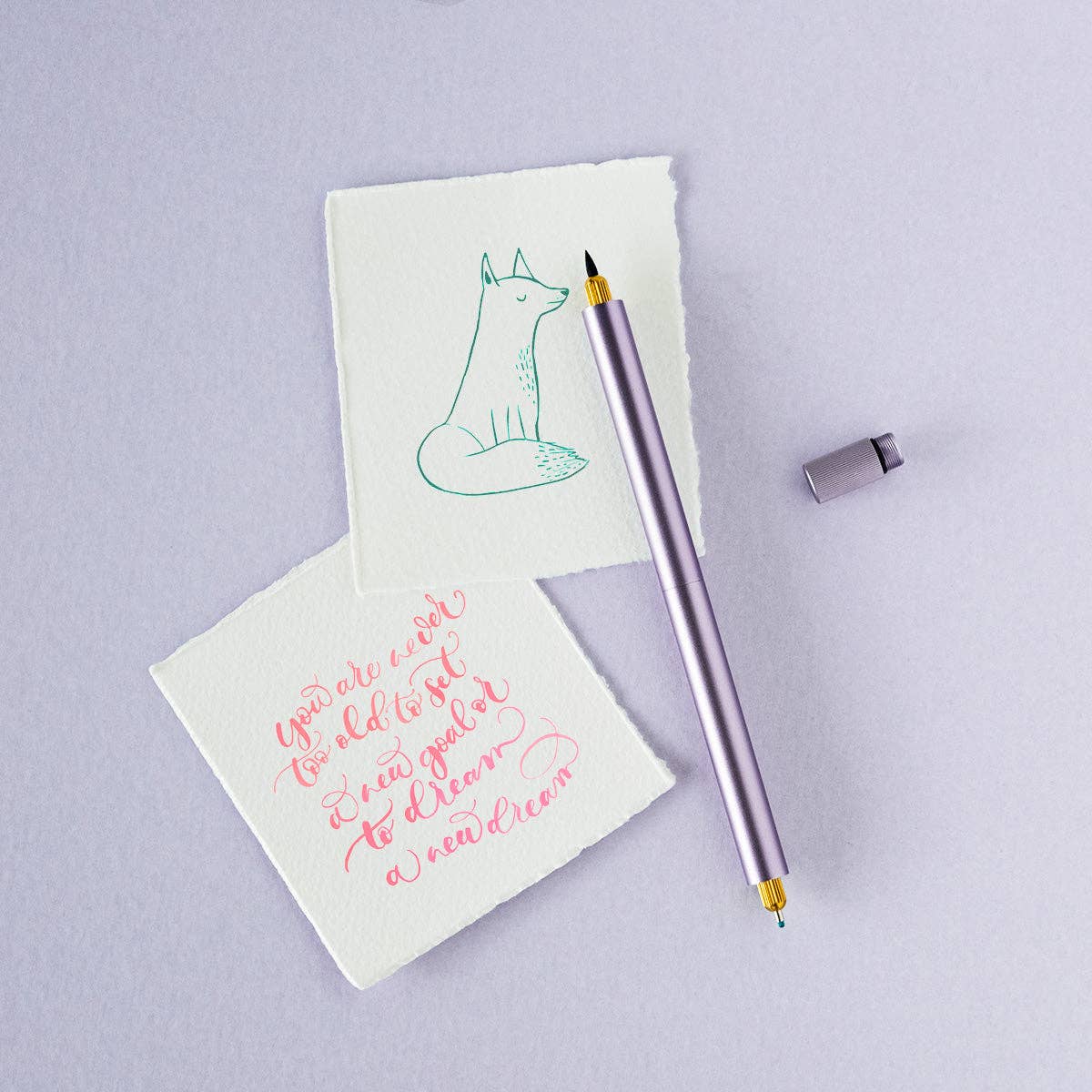 Lilac - Lumos Duo - Refillable Multi-Tip Pen