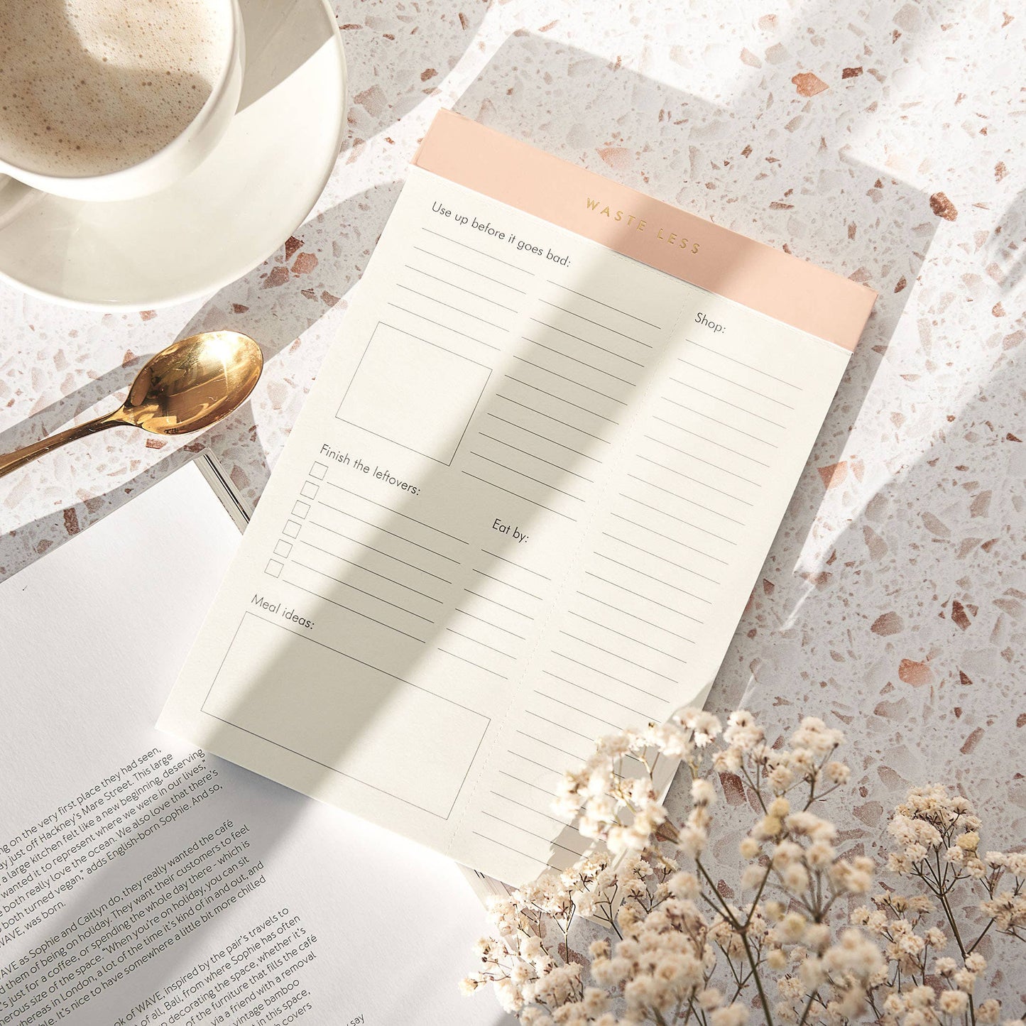 Waste Less - Reduce Food Waste Notepad