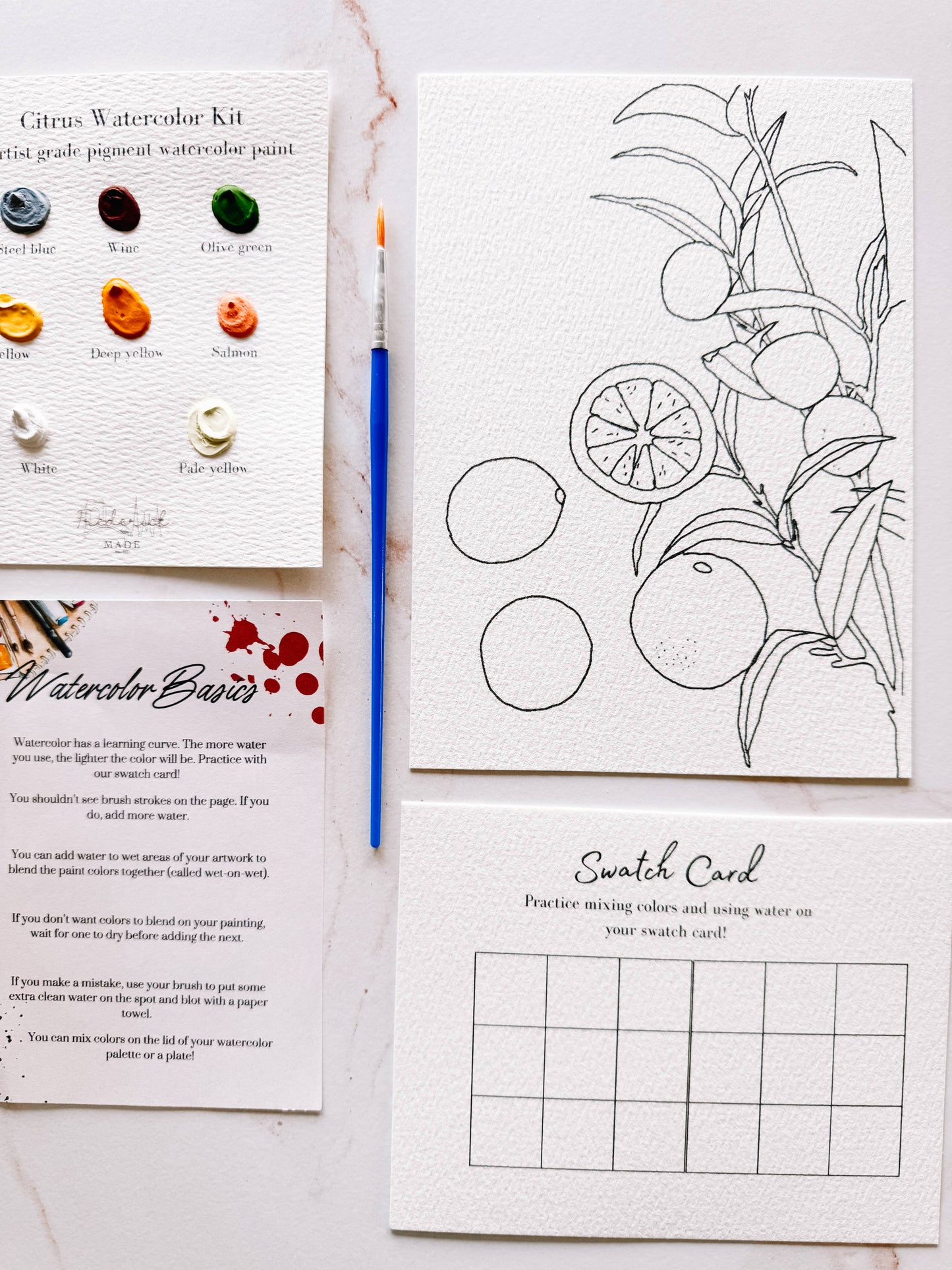 Citrus - Mini Watercolor Kit