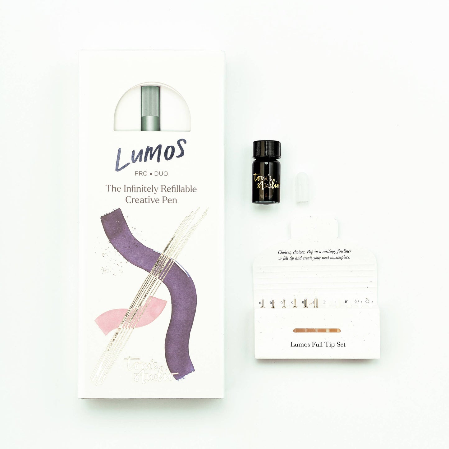 Rose Gold - Lumos Single - Refillable Multi-Tip Pen