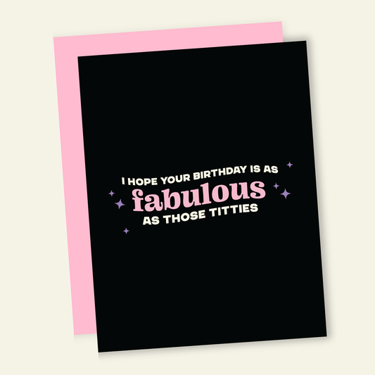 That’s So Andrew - Fabulous Titties | Funny Birthday Greeting Card