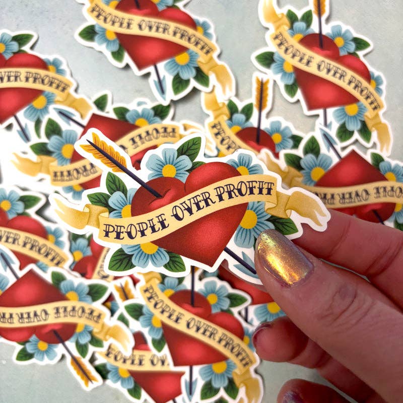 People Over Profit - Vinyl Sticker