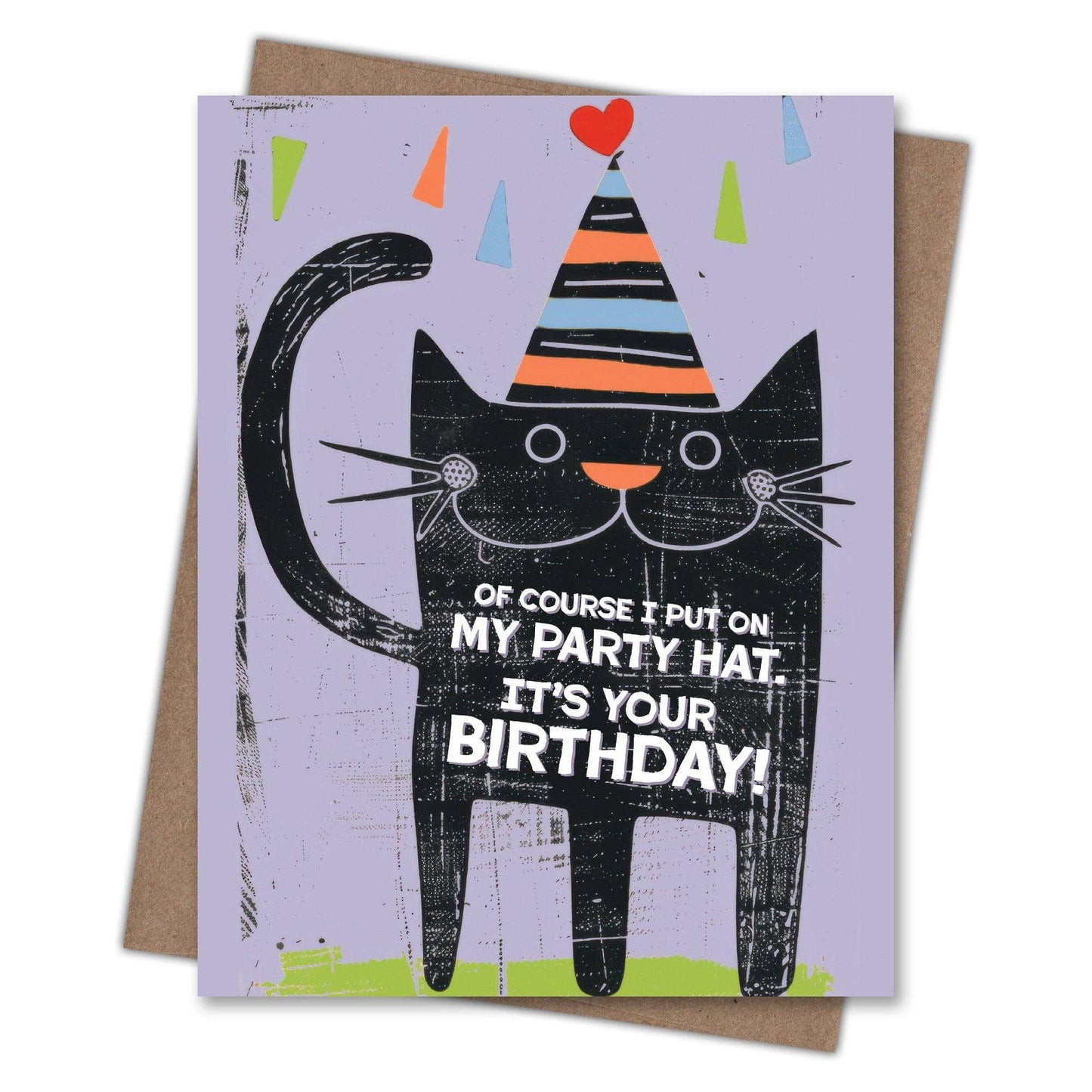 Party Hat Cat - Birthday Card