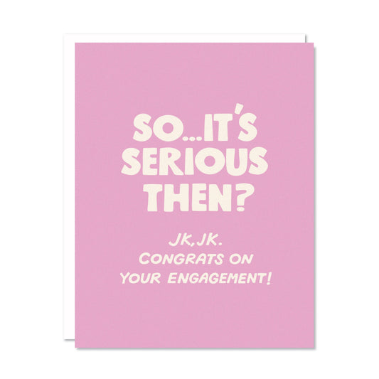 Serious Engagement - Engagement Card