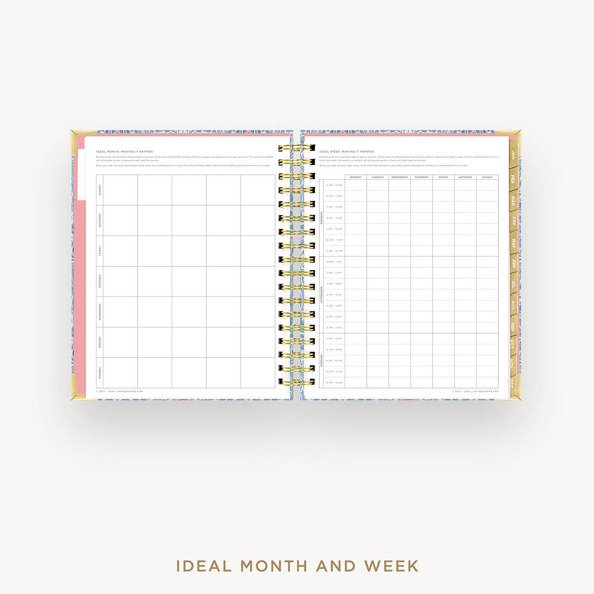 2027 Daily Planner: Olivia Damask