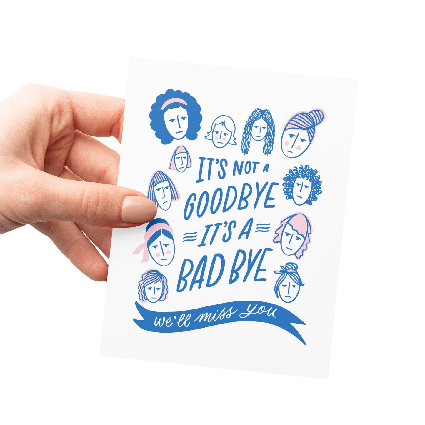 Bad Bye - Funny Farewell Letterpress Card
