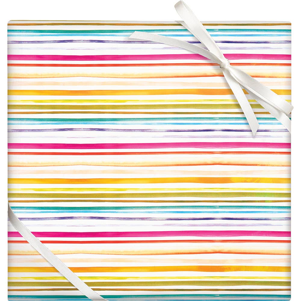 Rainbow Stripe - Stone Wrapping Paper Roll