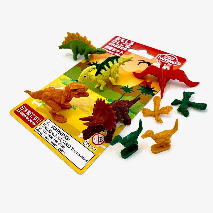 Iwako Dinosaur Eraser Set