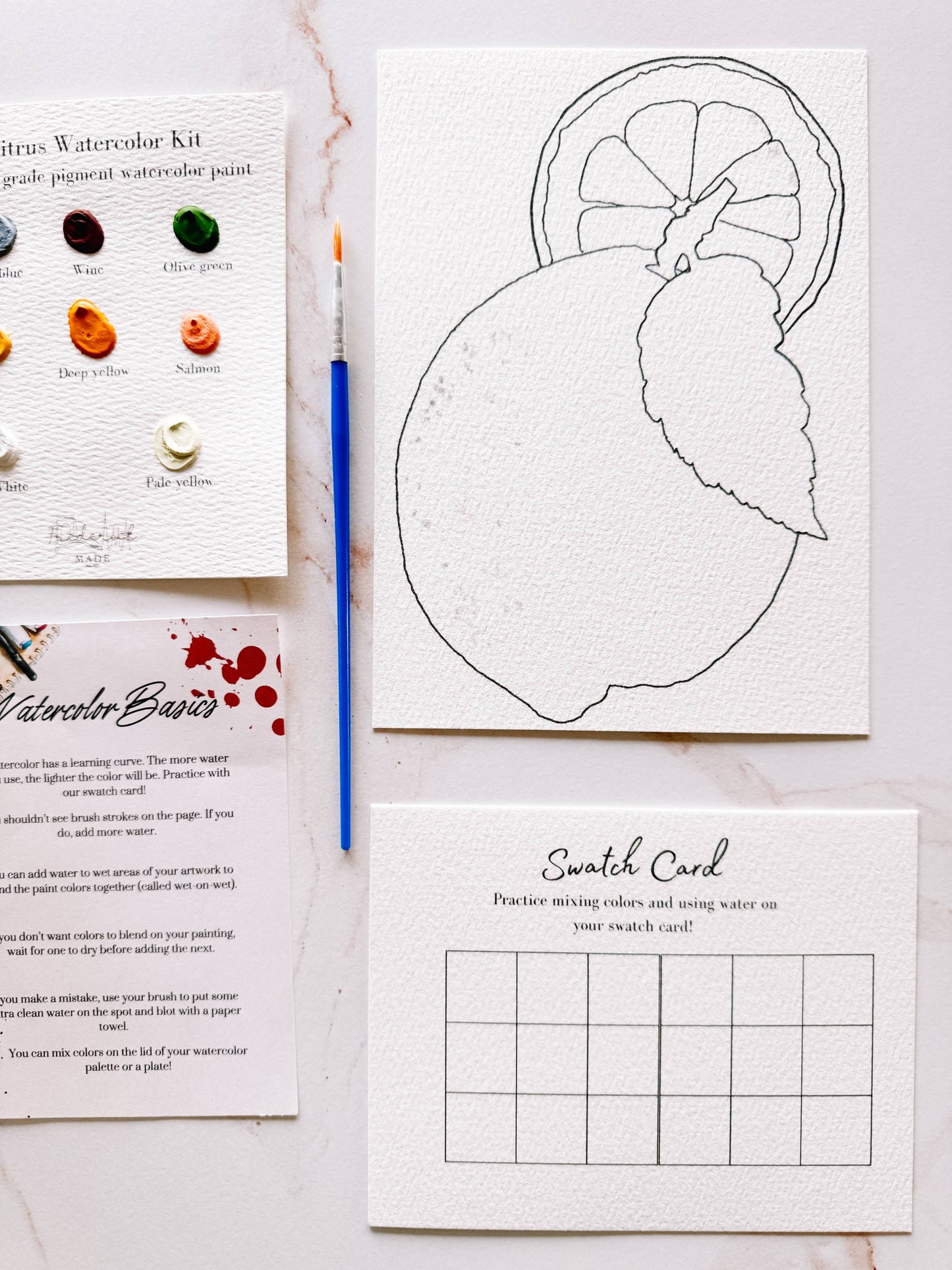 Citrus - Mini Watercolor Kit
