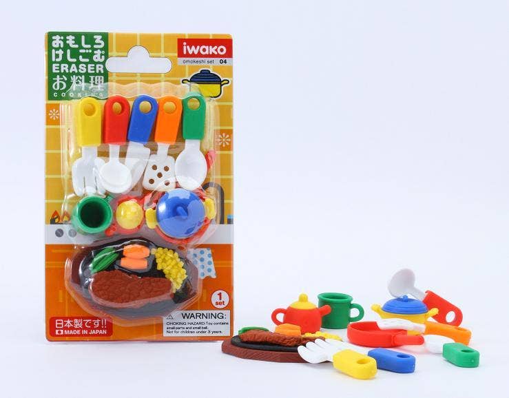 Kitchen Cooking Eraser Card Set