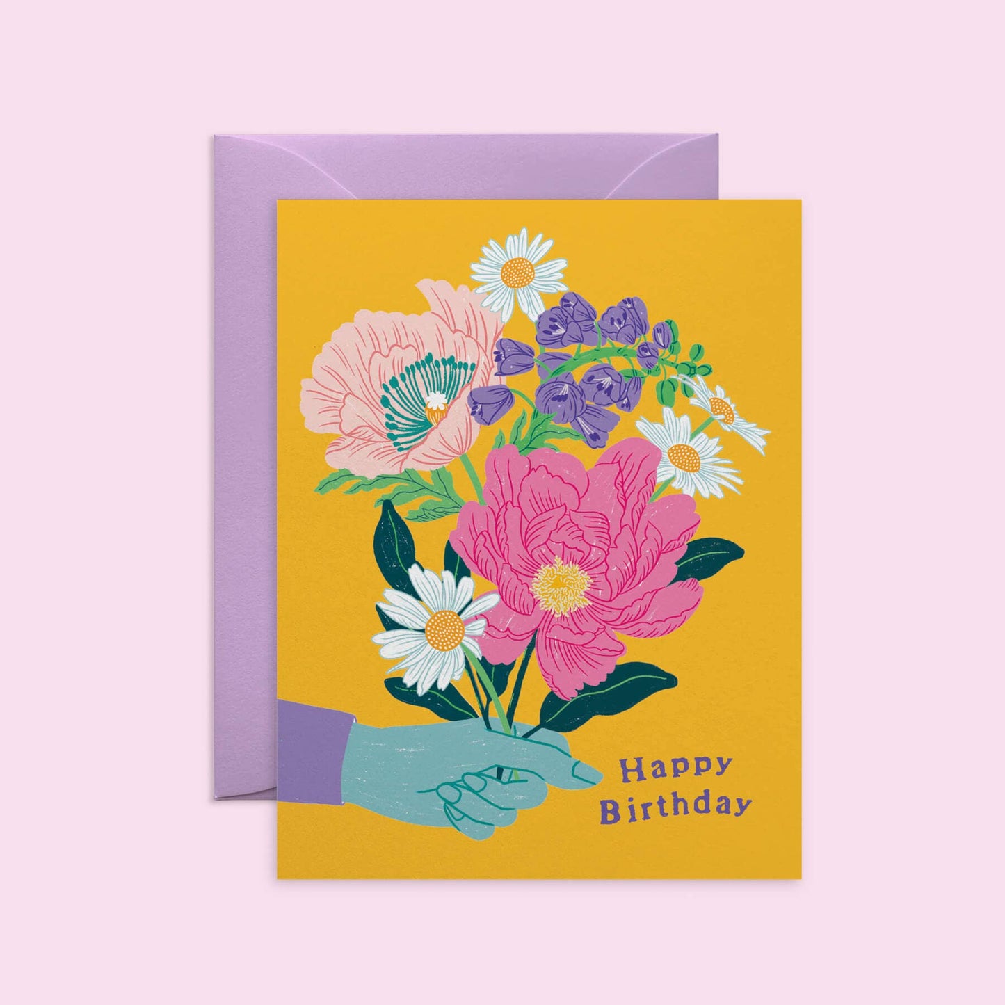 O.O.M.F Creative - Handpicked Bouquet Birthday Card