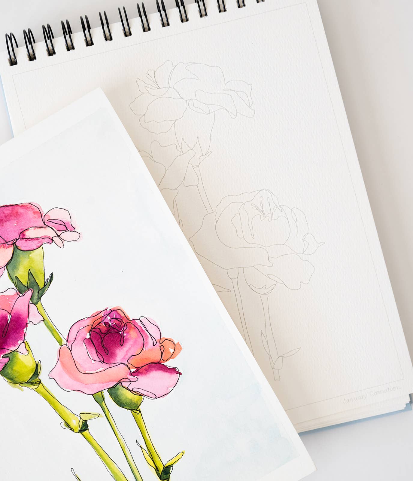 Floral Watercoloring Book