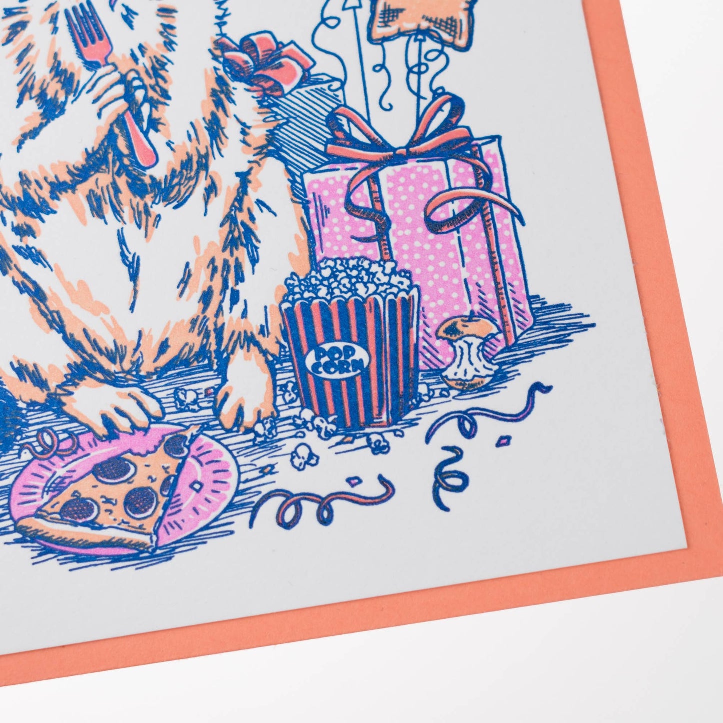 Porchlight Press Letterpress - Birthday Raccoon Card