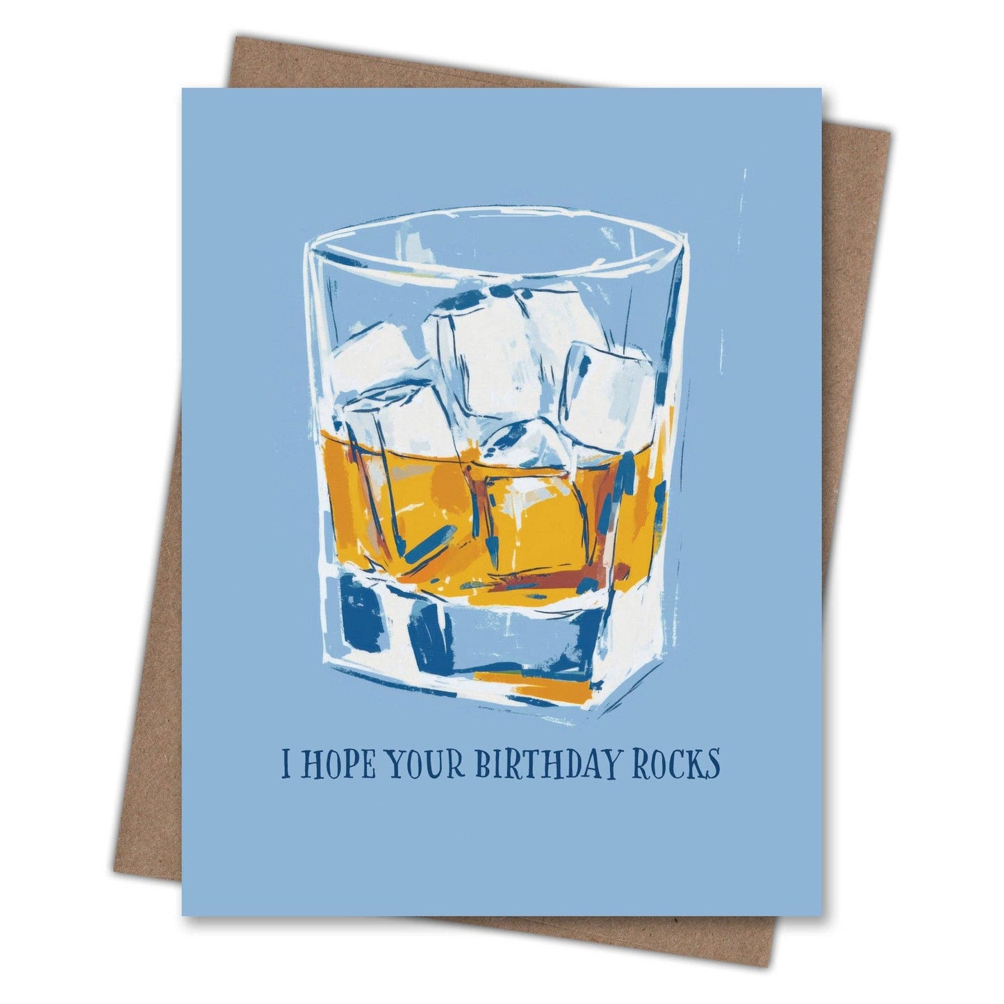 Rocks Glass - Birthday Card