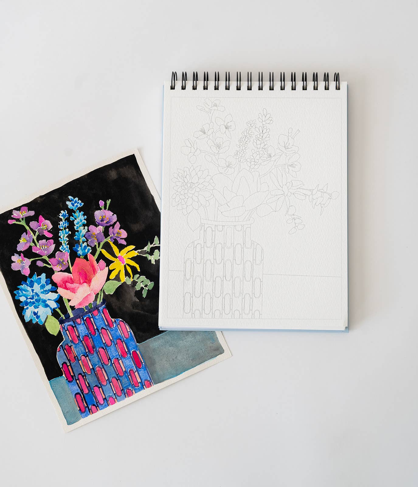 Floral Watercoloring Book