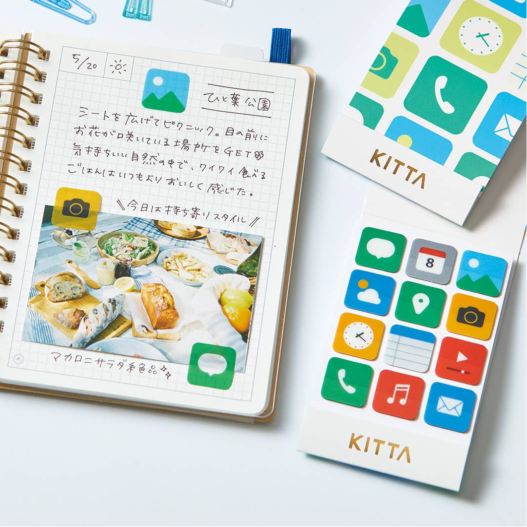 Icon Theme - Portable Clear Washi Stickers
