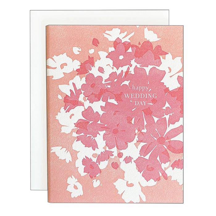 Blush Bouquet - Wedding Card