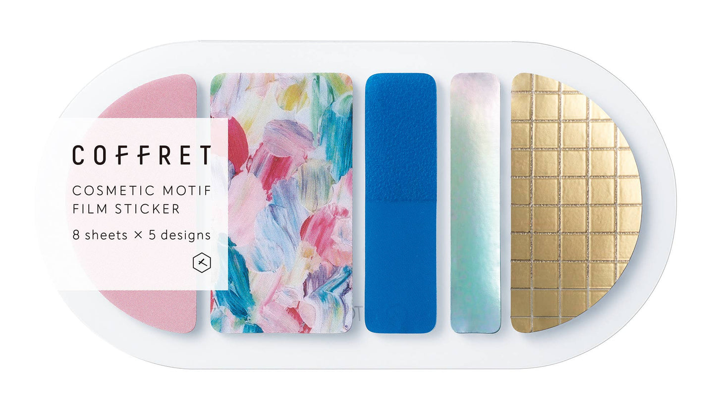 Pink Float - Decorative Sticker Oval Set