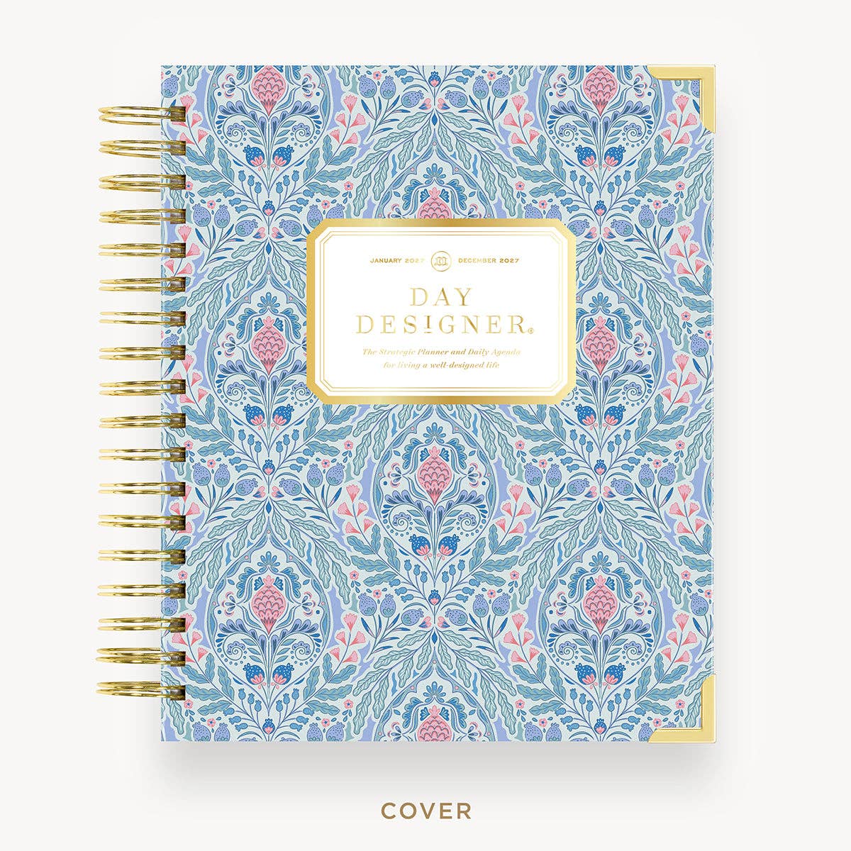 2027 Daily Planner: Olivia Damask