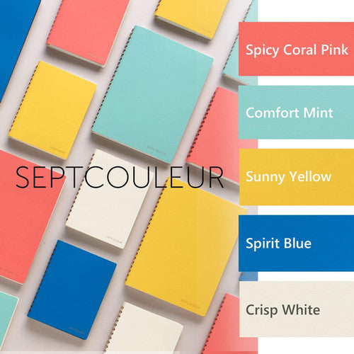 Blue - A6 - Septcouleur Grid Notebook