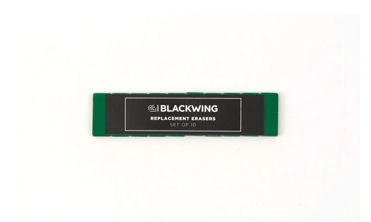 Blackwing - Green Eraser Replacements - Set of 10