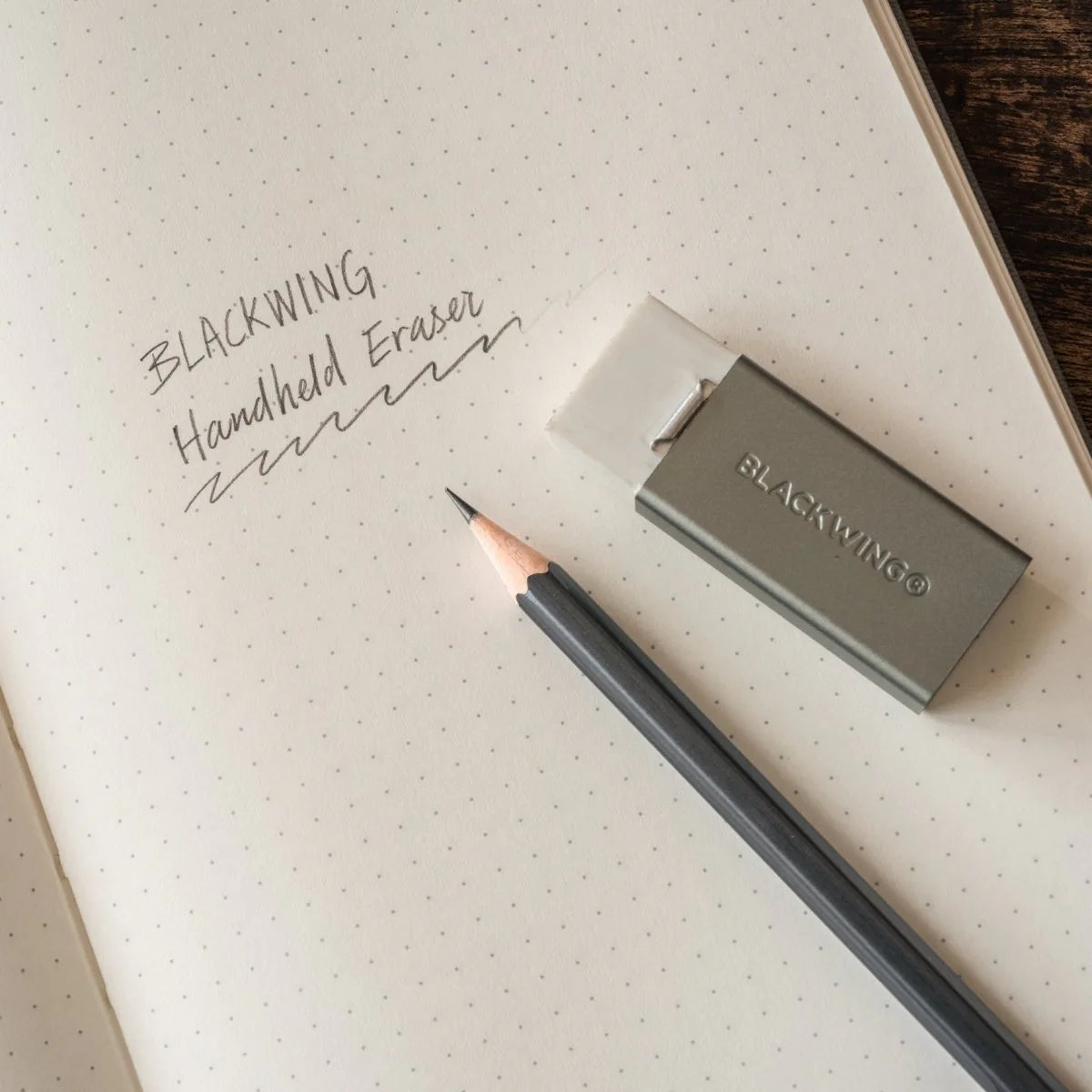 Gray - Soft Handheld Eraser and Holder - Blackwing