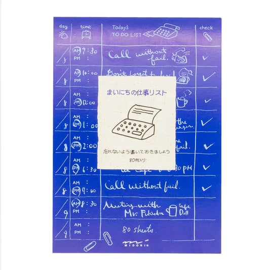 To Do List Memo Pad - Blue
