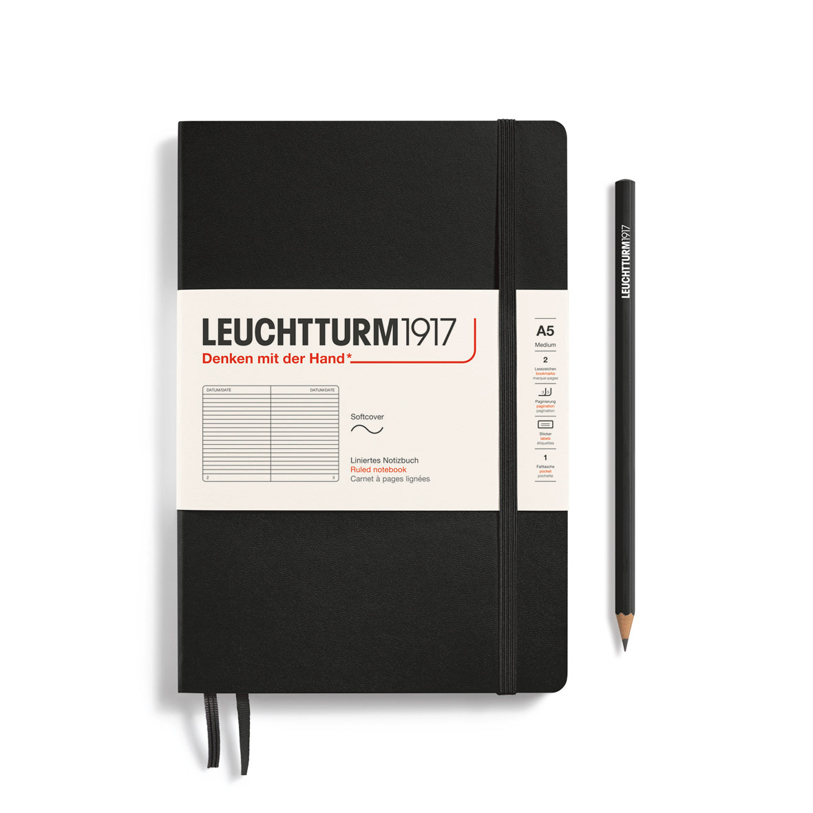 leuchtturm - BLACK SOFTCOVER medium