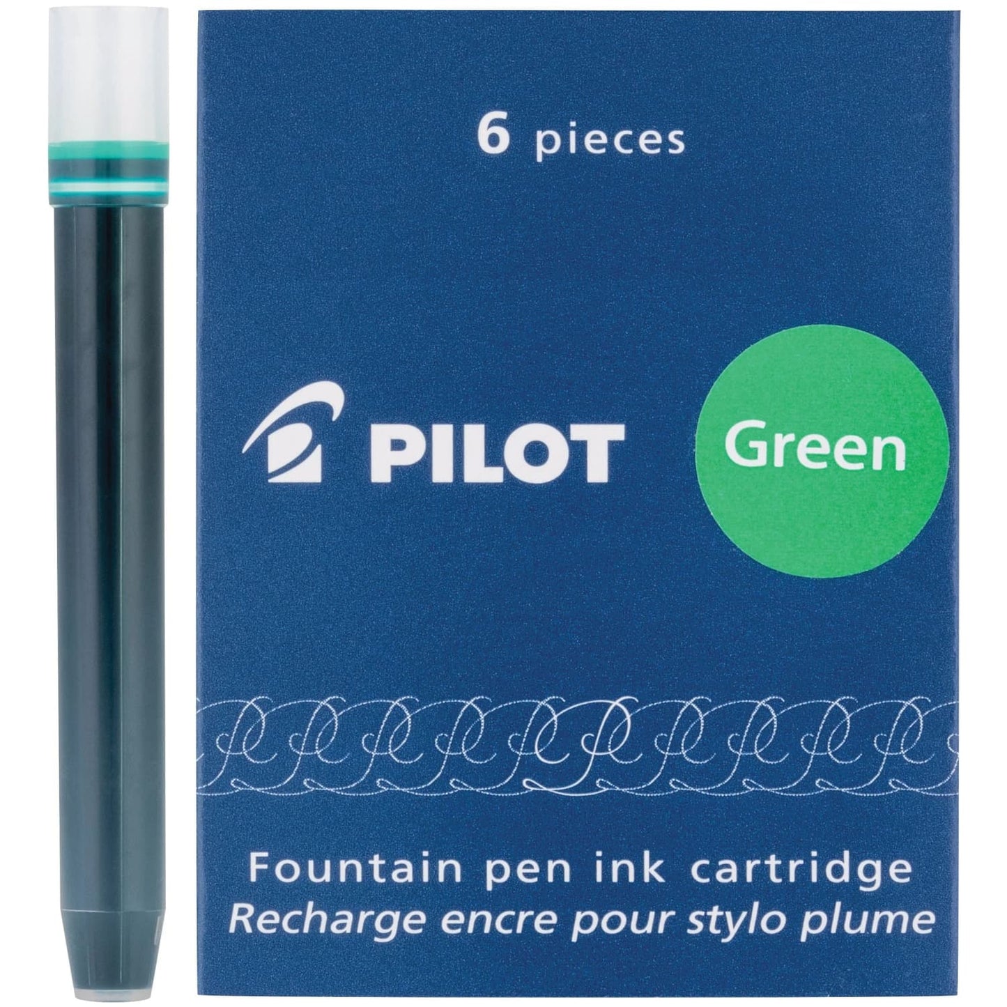 Pilot Fountain Pen - GREEN INK CARTRIDGES