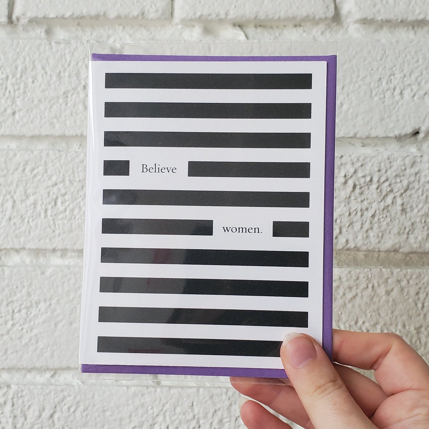 Chirps & Cheers Studio - Believe Women Greeting Card