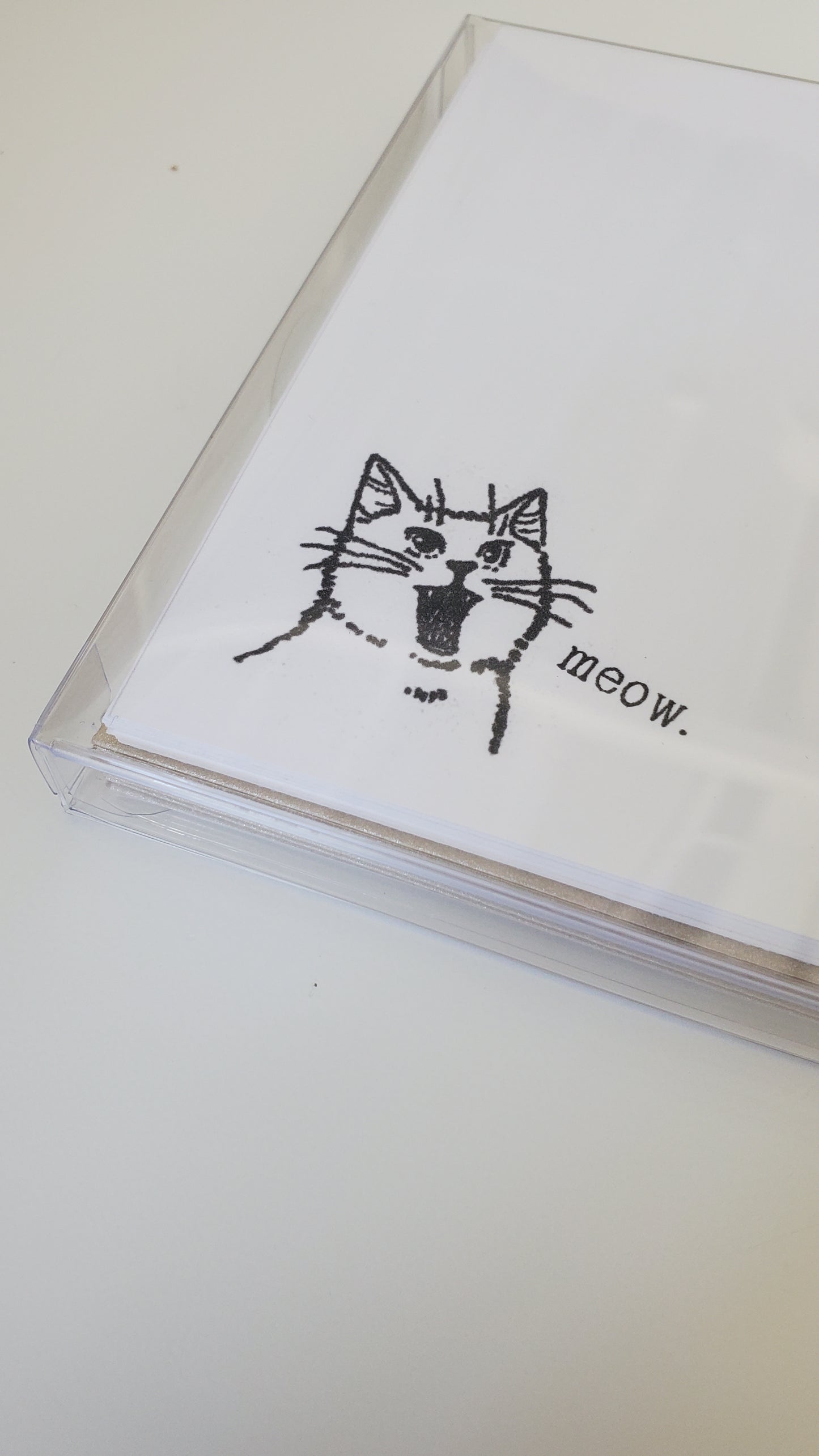 Neko Meow - Flat Notecard Set - Chirps & Cheers Studio
