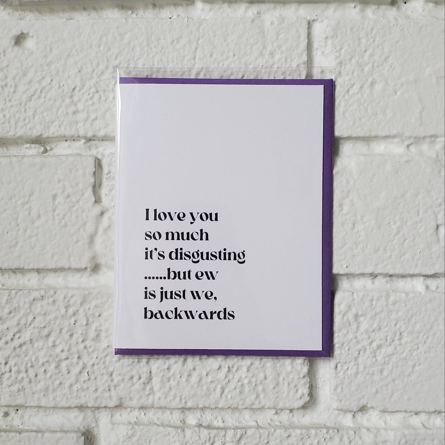 Ew is We Greeting Card - Chirps & Cheers Studio