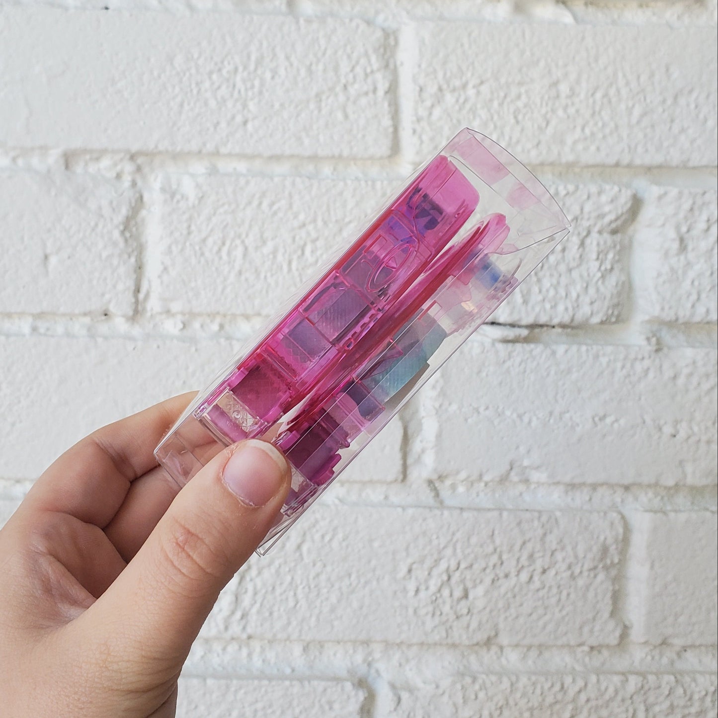 Pink - Dots Adhesive - Glue Tape Applicator & Refill