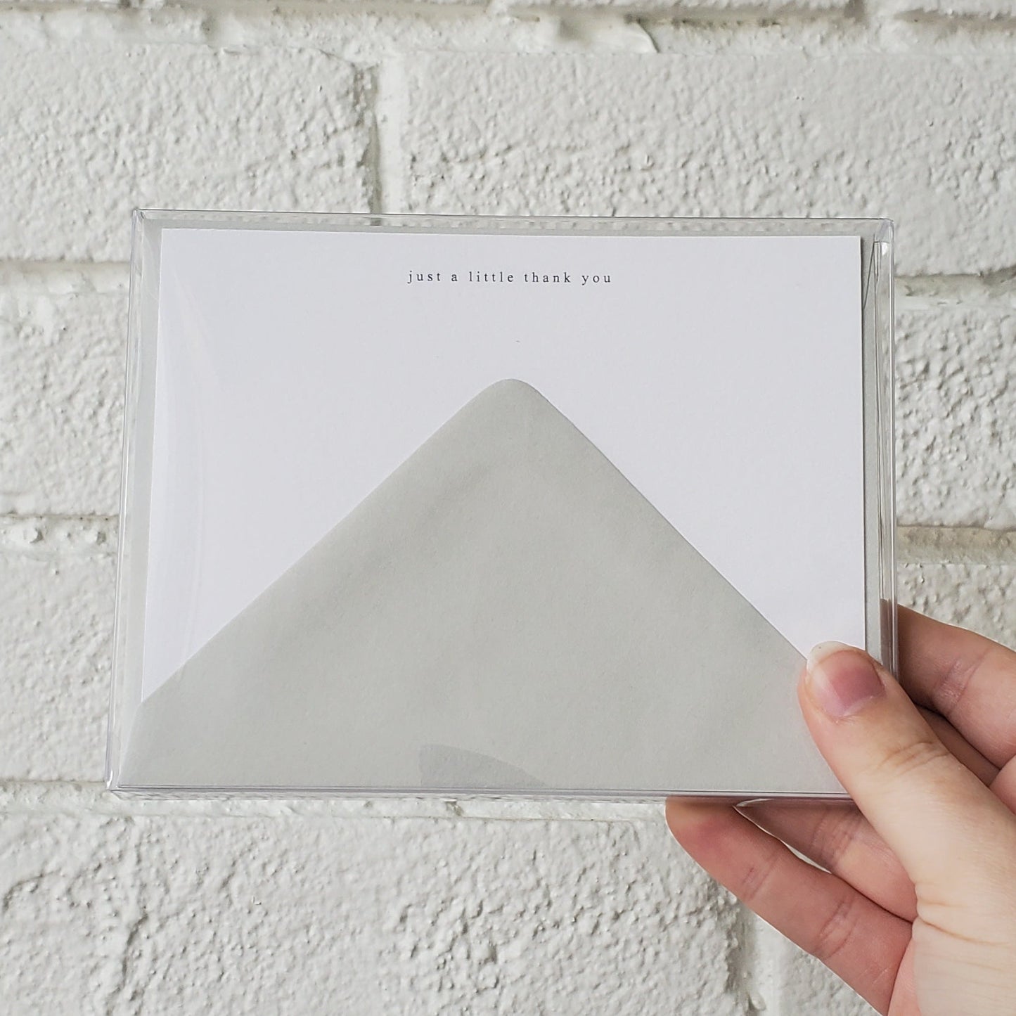 Little Thank You - Flat Notecard Set - Chirps & Cheers Studio