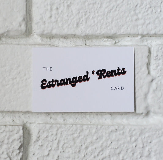 The Estranged 'Rents Card - Play The Card Set