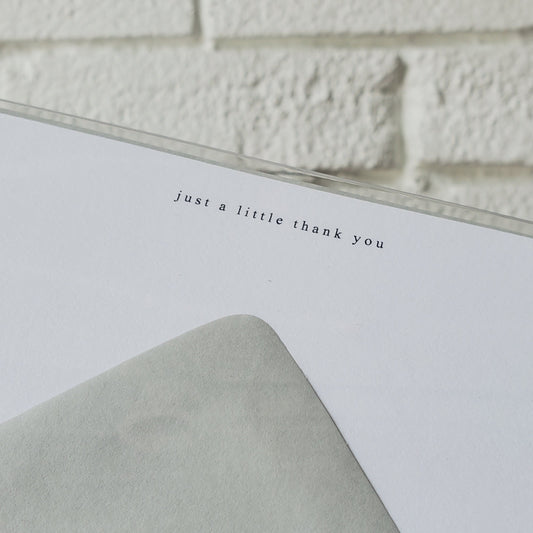 Little Thank You - Flat Notecard Set - Chirps & Cheers Studio