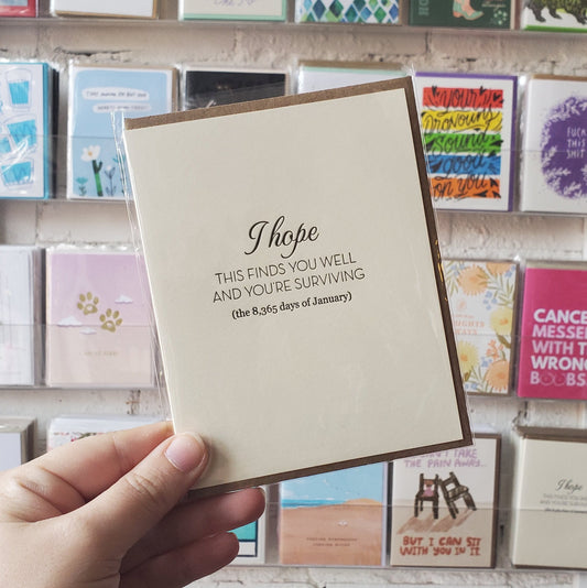 Surviving 8,365 Days of January Card