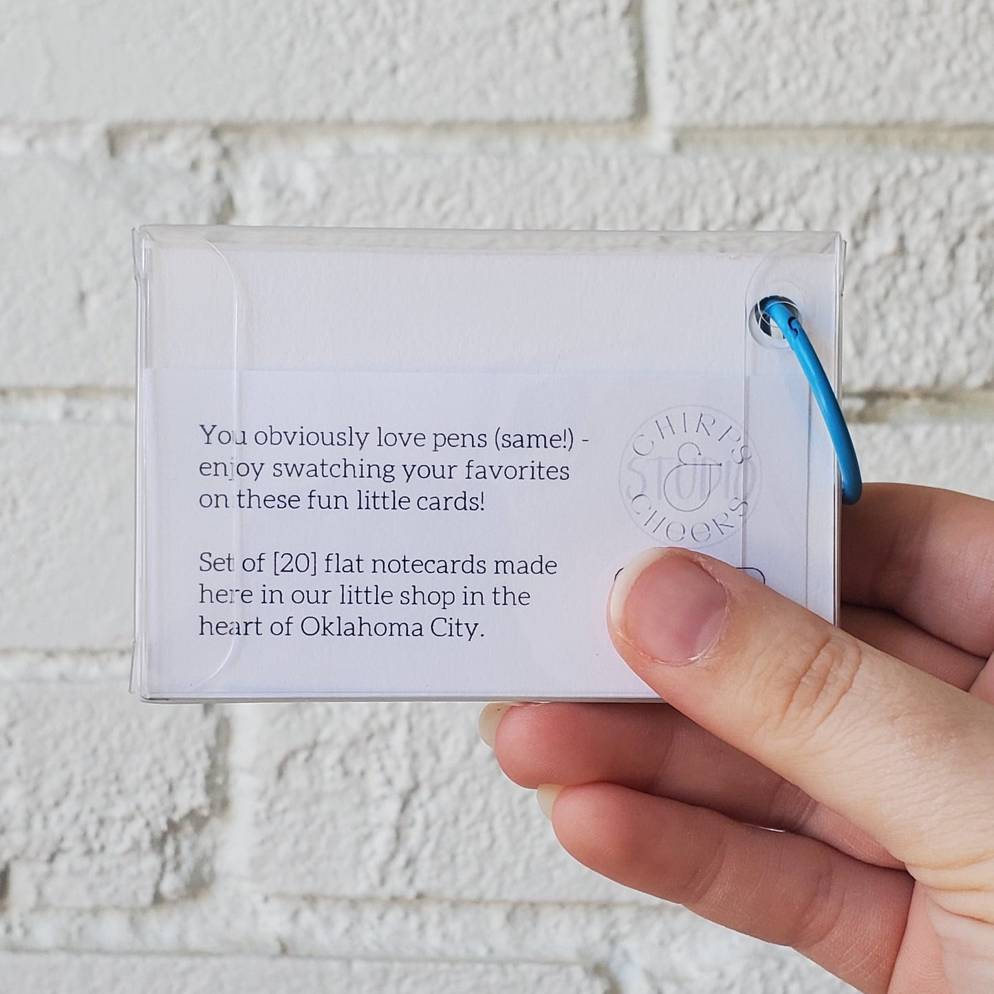 Pen Swatch Cards - Set of 20 - Chirps & Cheers Studio