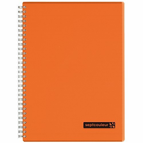 Orange - B5 - Septcouleur Spiral Notebook