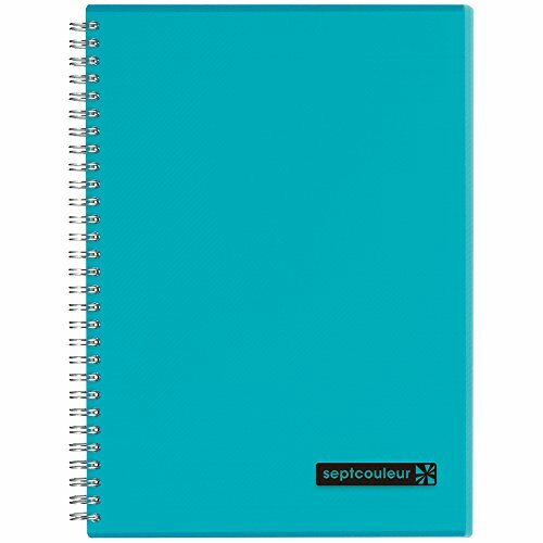Turquoise - B5 - Septcouleur Spiral Notebook