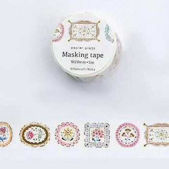 Flower Label Frames & Rugs - Washi Tape