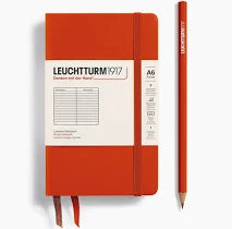 leuchtturm - FOX RED - A6 Pocket Size