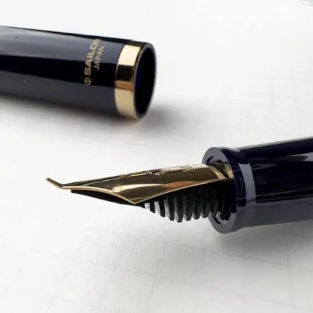 Sailor Calligraphy Fountain Pen - 40 Degrees - Navy Blue