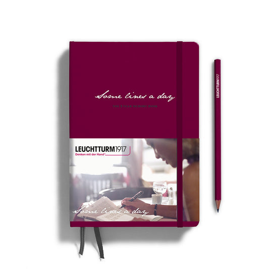 Some Lines A Day - Five Year Memory Book - Port Red
