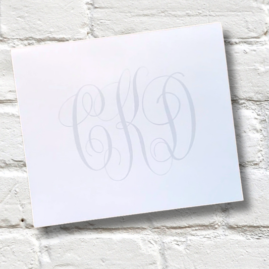 Monogram Watercolor Notepad Slab