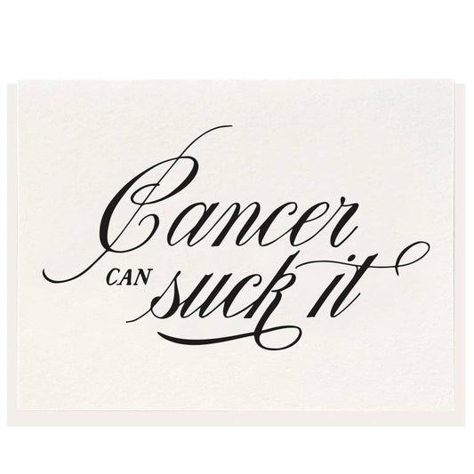 Dahlia Press - Cancer Sucks - Letterpress Card