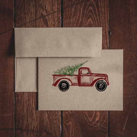 OAK & INK - Christmas Truck Note Card