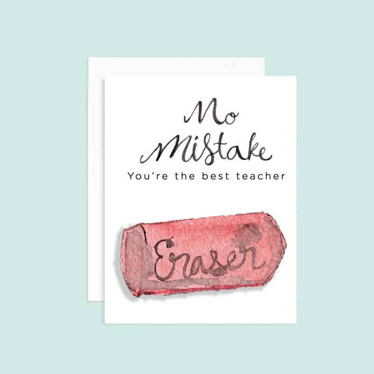 No Mistake Best - Teacher Card