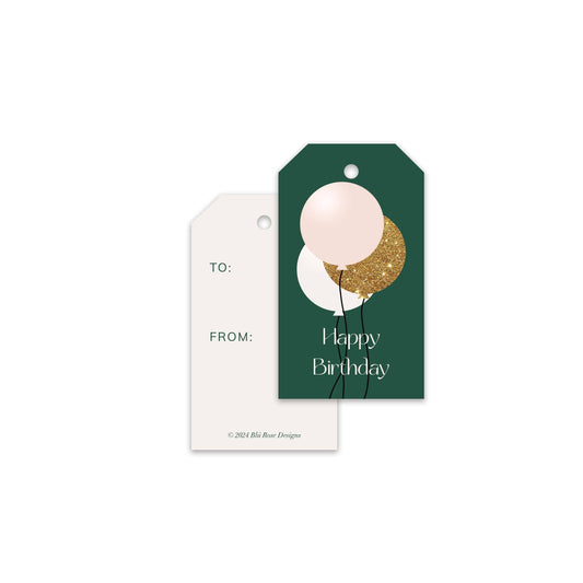 Blú Rose - Birthday Balloons Birthday Gift Tag